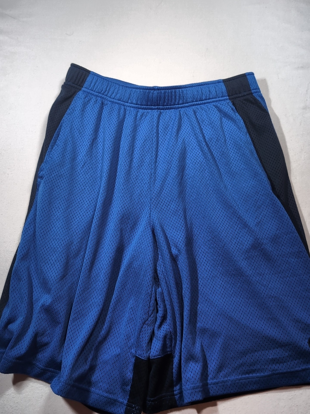 Mens Blue Nike Mesh Athletic Shorts